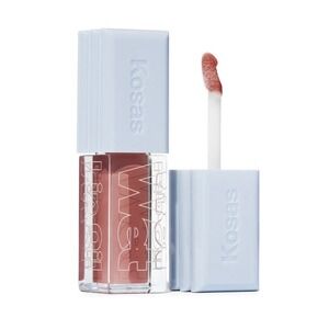 Kosas Lip Oil Gloss Wet Unbuttoned Plumping Peptide Lip Treatment New